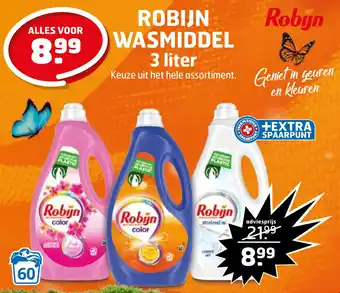 Trekpleister Robijn wasmiddel 3 liter aanbieding