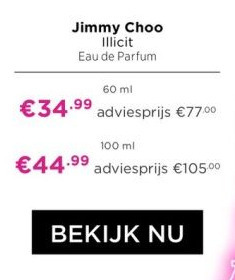 ICI Paris XL Jimmy choo illicit aanbieding