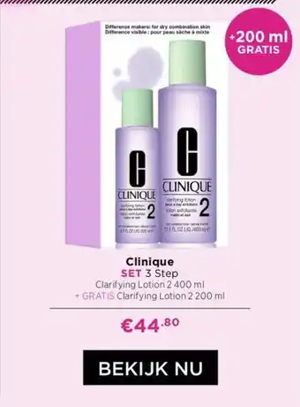 ICI Paris XL Clinique set 3 step aanbieding