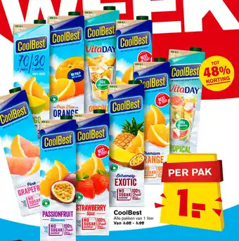 Hoogvliet CoolBest 1 liter aanbieding