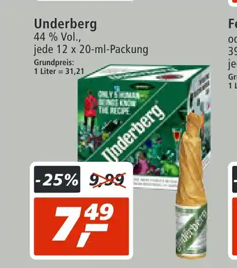 mein real DE Underberg 12 x 20 ml aanbieding