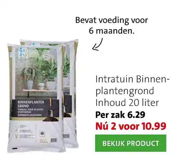 Intratuin Intratuin Binnenplantengrond Inhoud 20 liter aanbieding