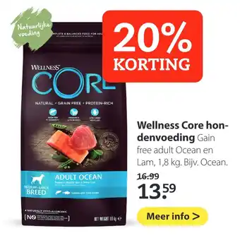 Pets Place Wellness Core hondenvoeding 1.8 kg aanbieding