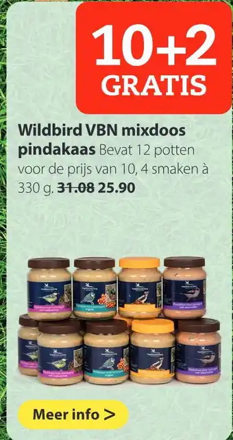 Pets Place Wildbird VBN mixdoos pindakaas 330 g aanbieding