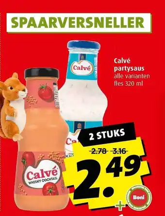 Boni Calvé partysaus aanbieding