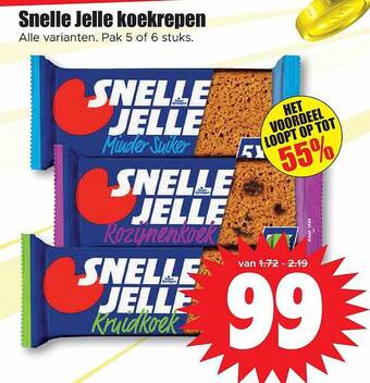 Dirk Snelle jelle koekrepen aanbieding
