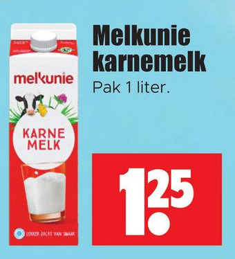 Dirk Melkunie karnemelk aanbieding