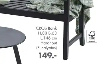 Casa CROS Bank H.88 B.63 L.146 cm aanbieding