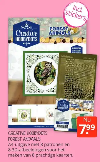 Boekenvoordeel Creative Hobbydots Forest Animals aanbieding