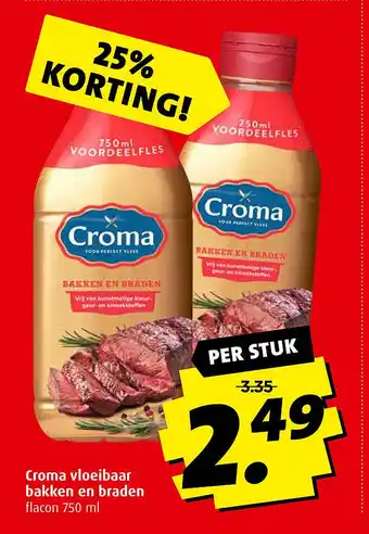 Boni Croma vloeibaar bakken en braden 750 ml aanbieding