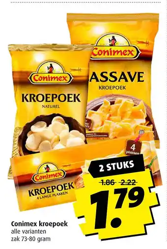 Boni Conimex kroepoek 73-80 gram aanbieding