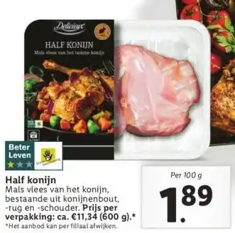 Lidl Half konijn aanbieding