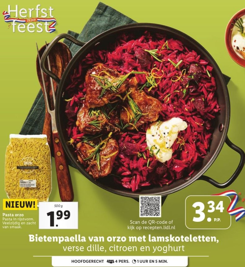 Pasta orzo aanbieding bij Lidl