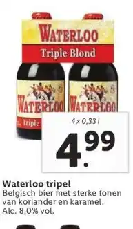 Lidl Waterloo tripel aanbieding