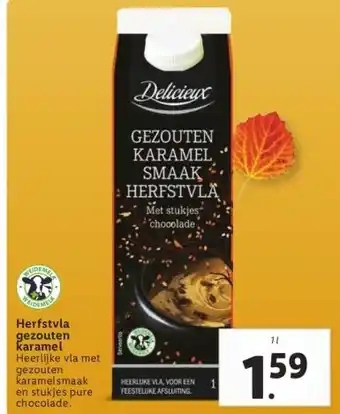 Lidl Herfstvla gezouten karamel aanbieding