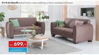 Woonsquare 2½+2 zits gazelle bankstel aanbieding