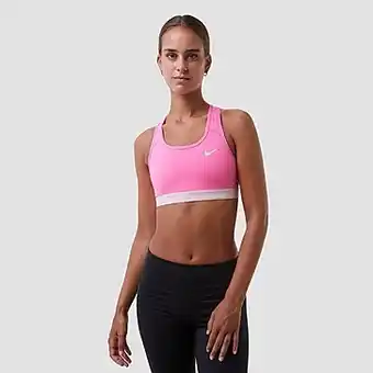 Perry Sport Nike dri-fit swoosh medium-impact non-padded sportbh roze dames aanbieding