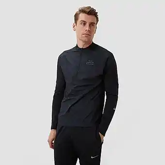 Perry Sport Nike dri-fit run division flash hardlooptop zwart/zilver heren aanbieding