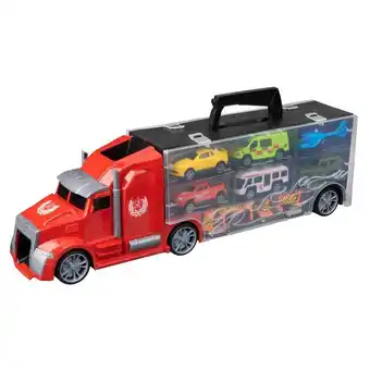 Intertoys Vrachtwagen met 5 auto's + 1 vliegtuig aanbieding