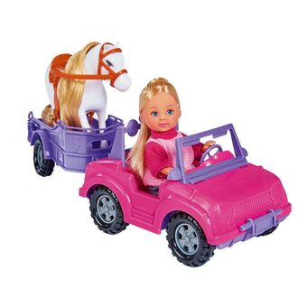 Intertoys Evi love jeep met paardentrailer aanbieding