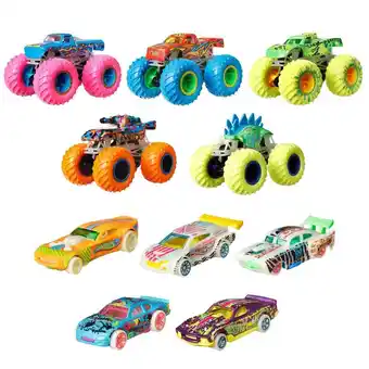 Intertoys Hot wheels monster trucks glow in the dark 10-pack aanbieding