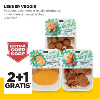 Jumbo Lekker Veggie vleesvervangers aanbieding