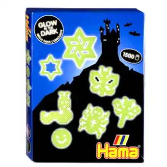 Intertoys Hama strijkkralen glow in the dark set aanbieding