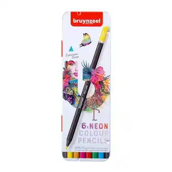 Intertoys Bruynzeel expression kleurpotloden neontinten blik - 6 kleuren aanbieding