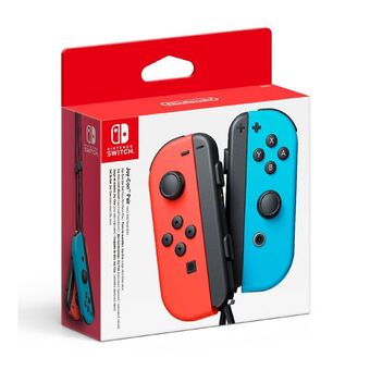 Intertoys Nintendo switch joy-con controllers set van 2 - rood + blauw aanbieding