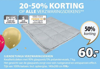 Jysk Gjendetunga verzwaringsdeken aanbieding