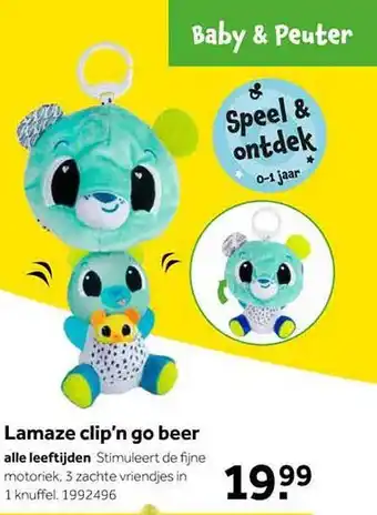 Intertoys Lamaze clip'n go beer aanbieding