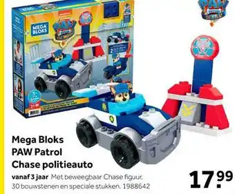 Intertoys Mega bloks paw patrol chase politieauto aanbieding