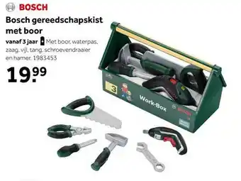 Intertoys Bosch gereedschapskist met boor aanbieding