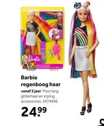 Intertoys Barbie regenboog haar aanbieding