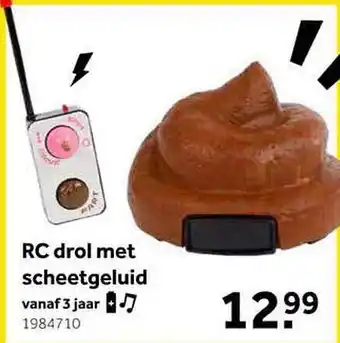 Intertoys Rc drol met scheetgeluid aanbieding