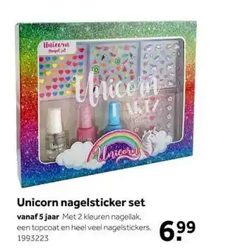 Intertoys Unicorn nagelsticker set aanbieding