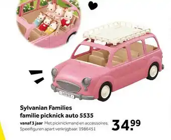 Intertoys Sylvanian families familie picknick auto 5535 aanbieding