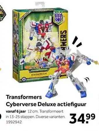 Intertoys Transformers cyberverse deluxe actiefiguur aanbieding