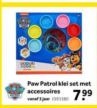 Intertoys Paw patrol klei set met accessoires aanbieding