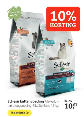 Pets Place Schesir kattenvoeding 1.5 kg aanbieding