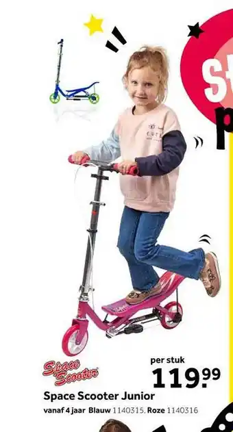 Intertoys Space scooter junior aanbieding