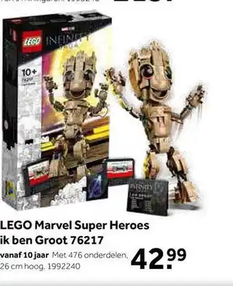 Intertoys Lego marvel super heroes ik ben groot 76217 aanbieding