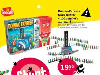 Intertoys Domino express track creator + 100 domino's aanbieding