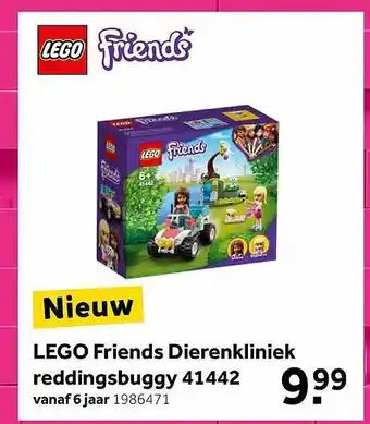 Intertoys Lego Friends Dierenklimiek Reddingsbuggy 41442 aanbieding