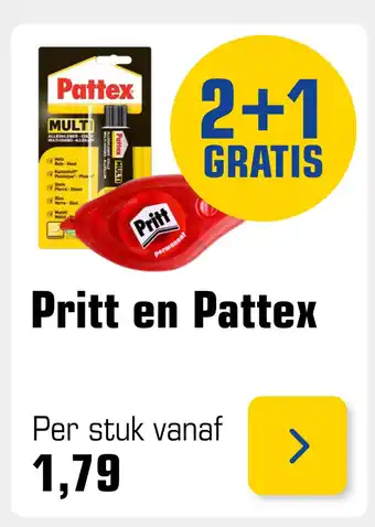 Primera Pritt en Pattex aanbieding