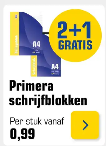 Primera Primera schrijfblokken aanbieding