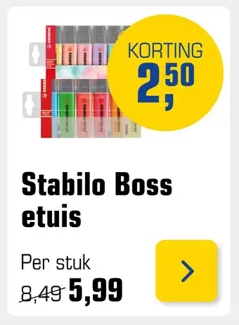 Primera Stabilo Boss etuis aanbieding