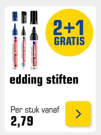 Primera edding stiften aanbieding