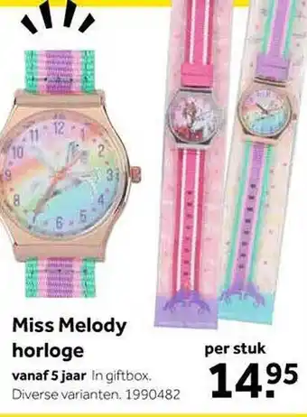 Intertoys Miss melody horloge aanbieding