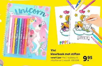 Intertoys Ylvi kleurboek met stiften aanbieding